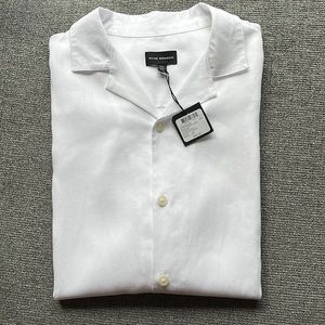 Club Monaco Short Sleeve Camp Collar Shirt